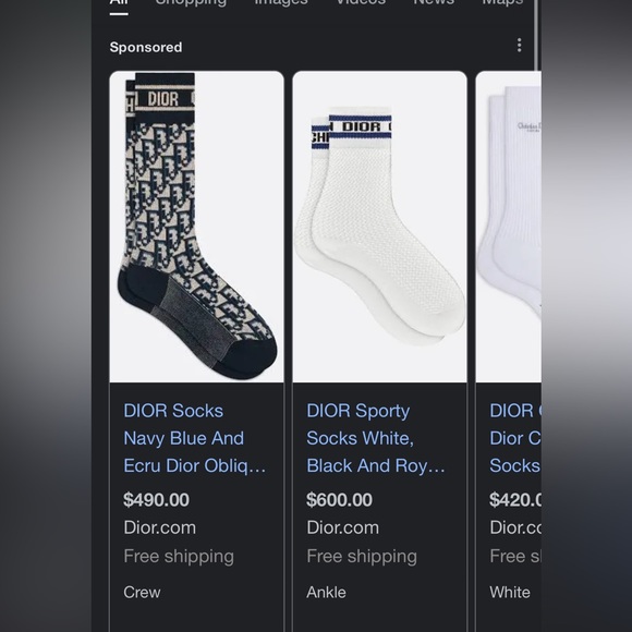 Christian Dior socks with box - Picture 6 of 6